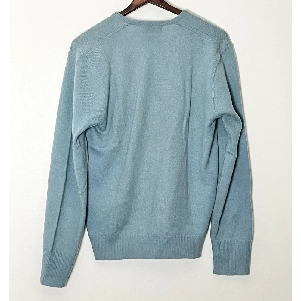 Vintage Brian MacNeil Cashmere Sweater‎ Men's Medium Mint Green Quiet Luxury